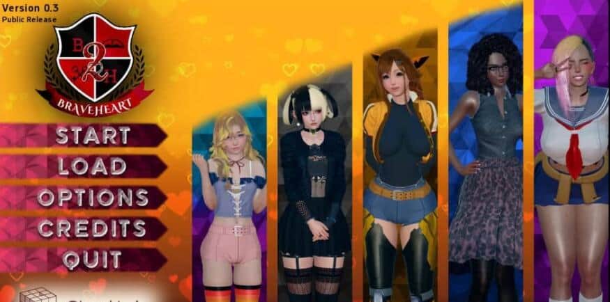 【SD/3D/欧美SLG/汉化/动态CG】勇敢者学院 Braveheart Academy v2.1 PC+安卓汉化版【1.2G】