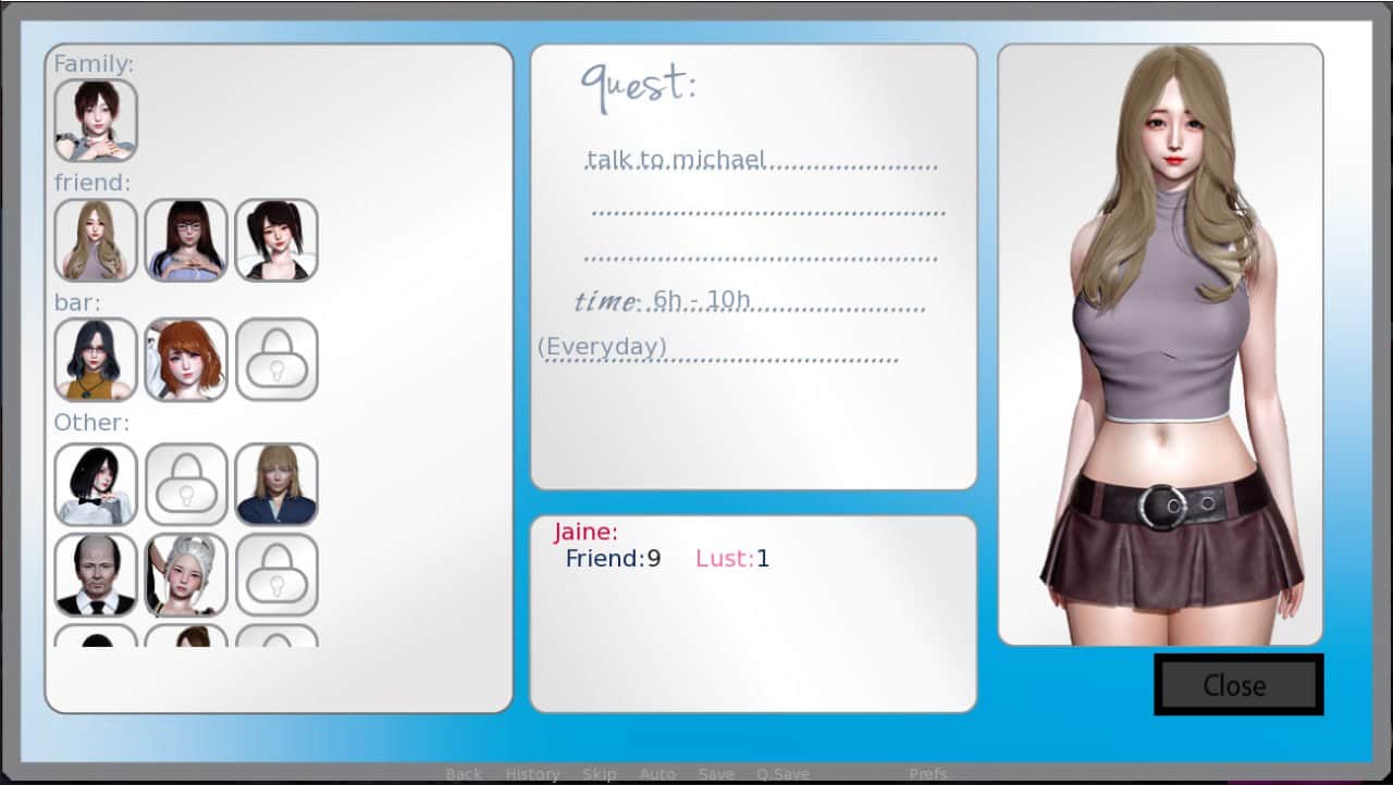 【双端/SLG】伊芙琳的故事   Evelyn's Story v0.40.1 中文汉化版